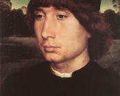 Portrait of a Young Man before a Landscape - 汉斯·梅姆林